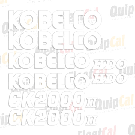 Kobelco Crane Decal Set