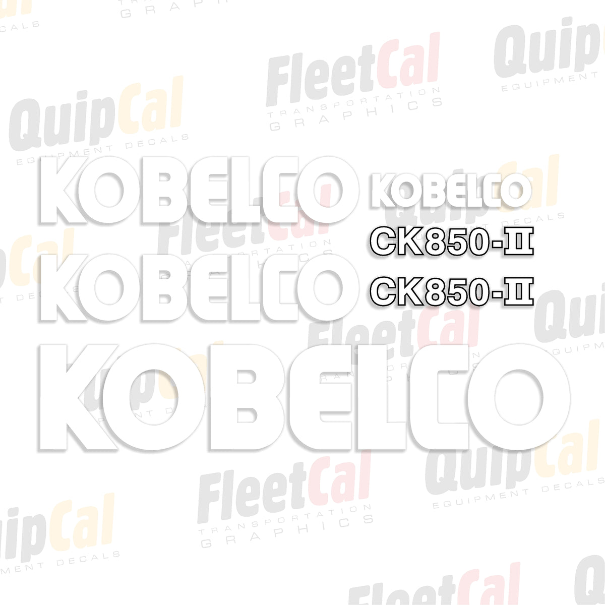Kobelco Crane Decal Set
