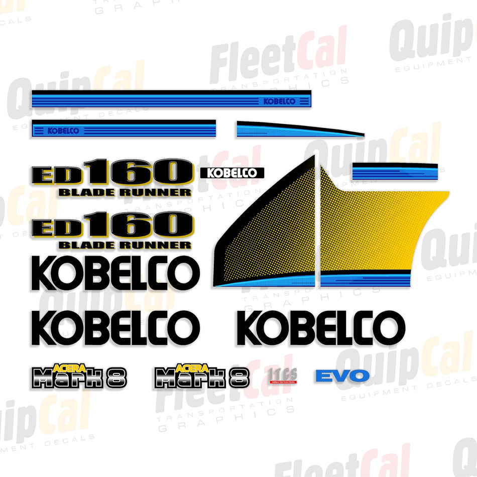 Kobelco Excavator Decal Set