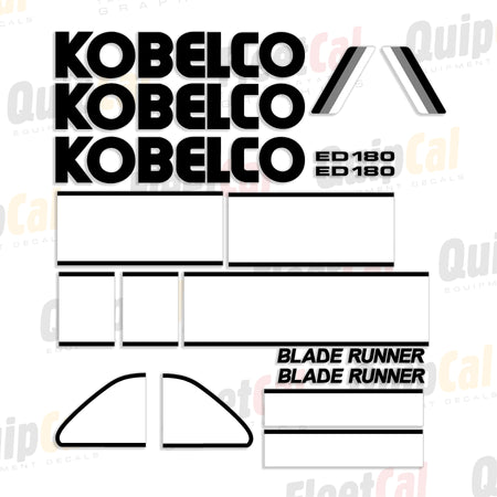 Kobelco Excavator Decal Set