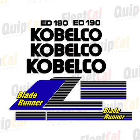 Kobelco Excavator Decal Set