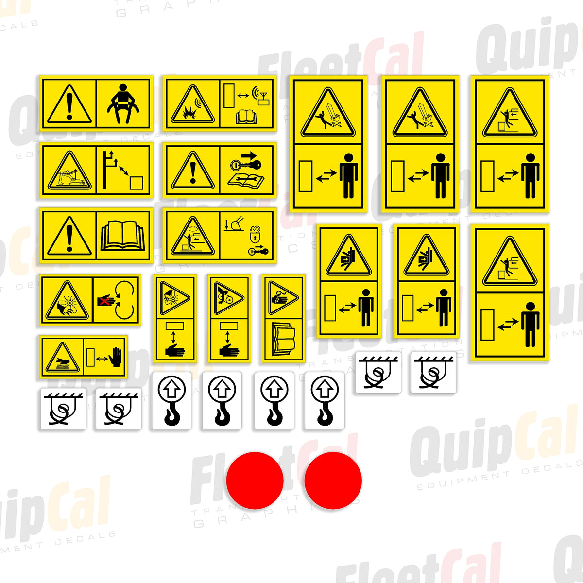 Kobelco Excavator Safety Decal Set