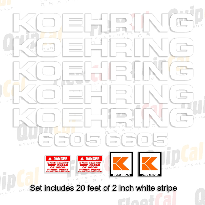 Koehring Excavator Decals