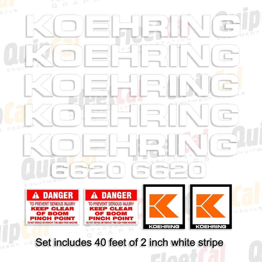 Koehring Excavator Decals