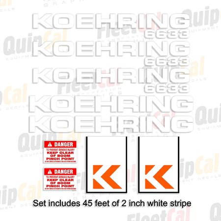 Koehring Excavator Decals