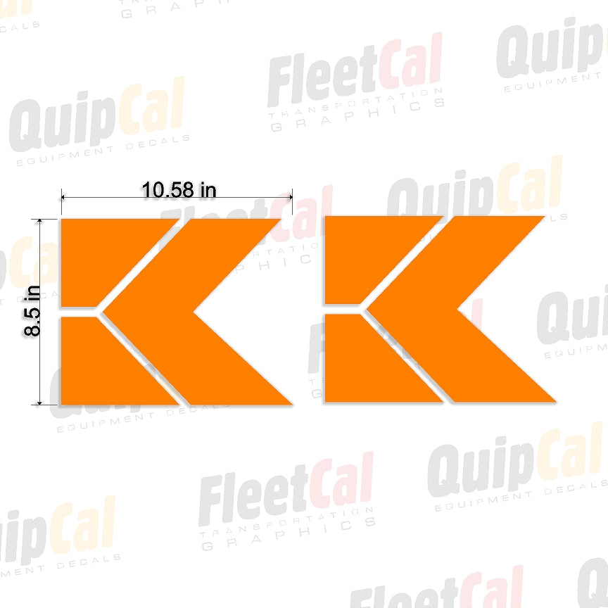 Koehring K Logo Decals (1 PAIR)