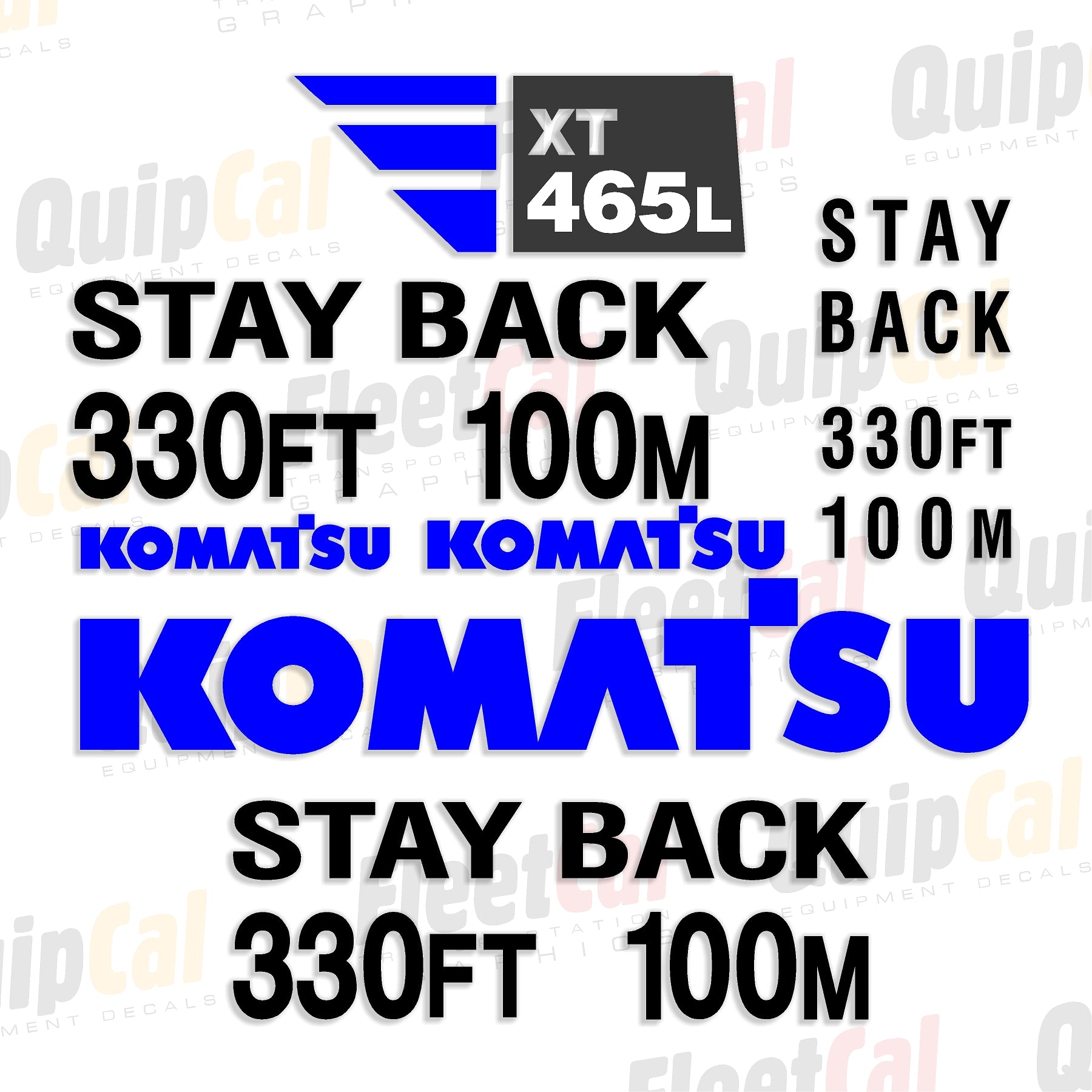 Komatsu Harvester Decal Sets