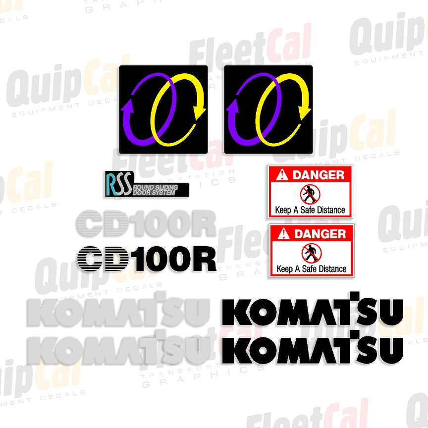 Komatsu Crawler Haul Truck Decals