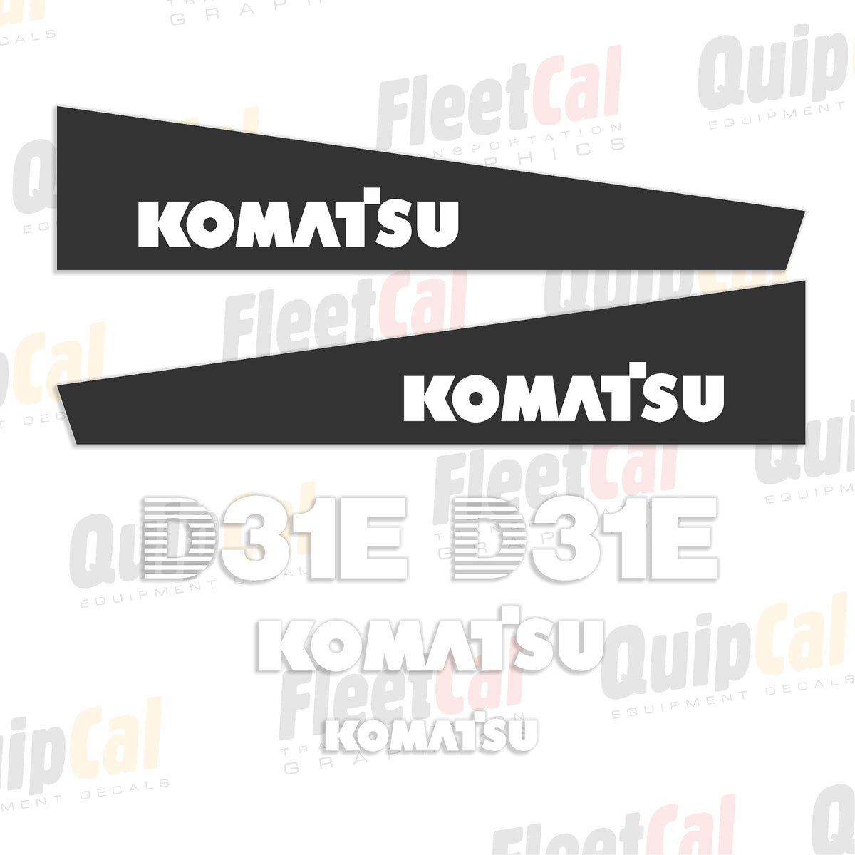 Komatsu Dozer Decals