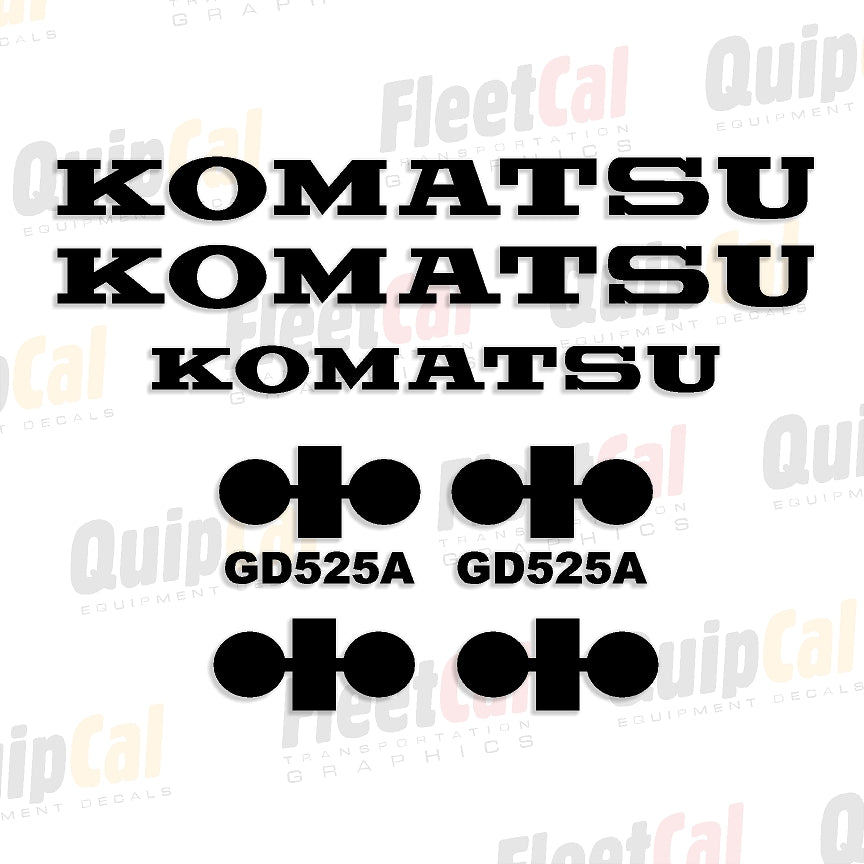 Komatsu Grader Decals