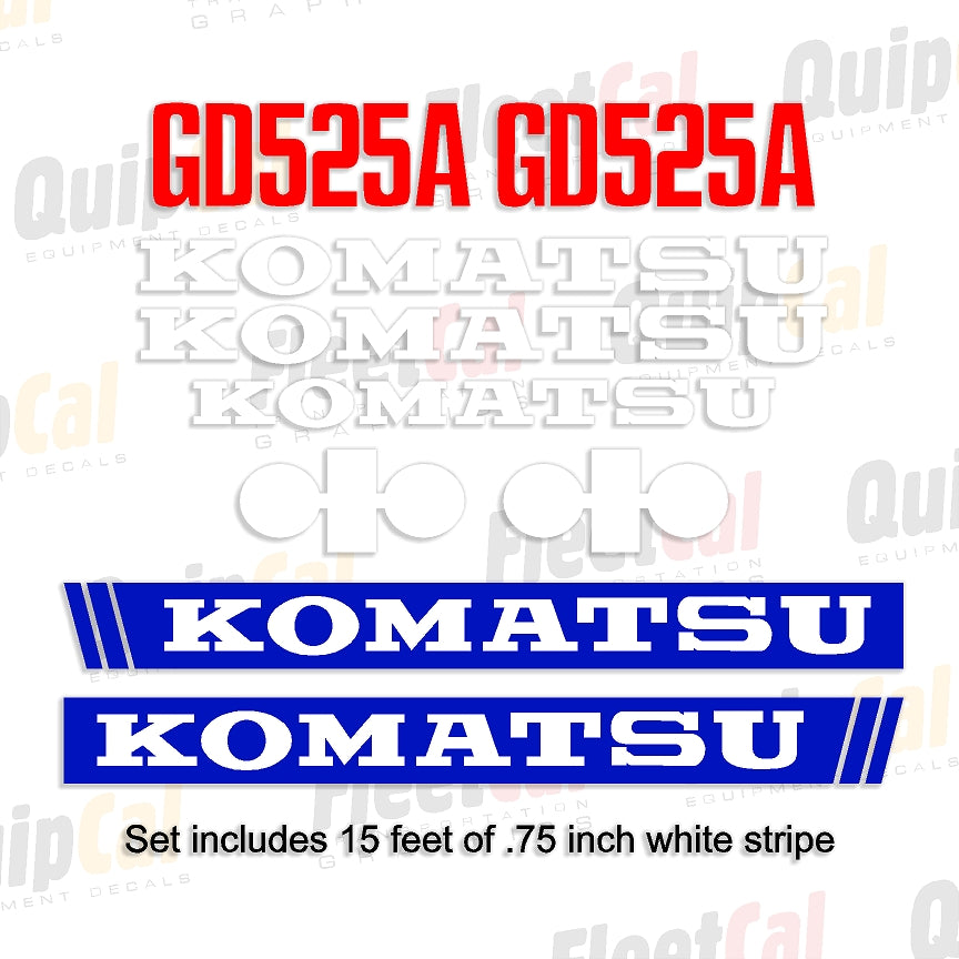 Komatsu Grader Decals