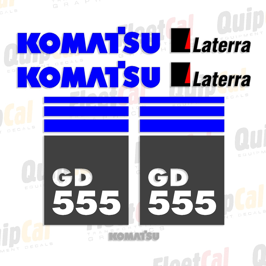 Komatsu Grader Decals