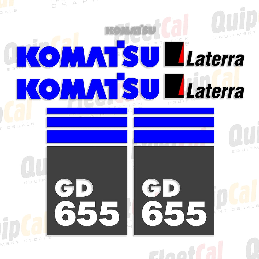 Komatsu Grader Decals