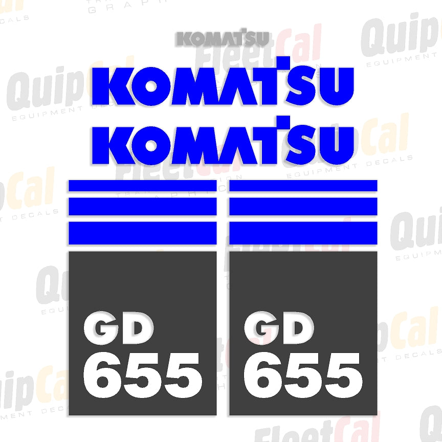 Komatsu Grader Decals