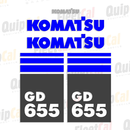 Komatsu Grader Decals