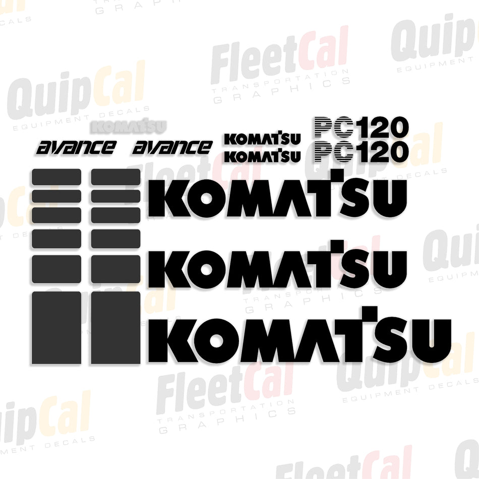 Komatsu Excavator Decals