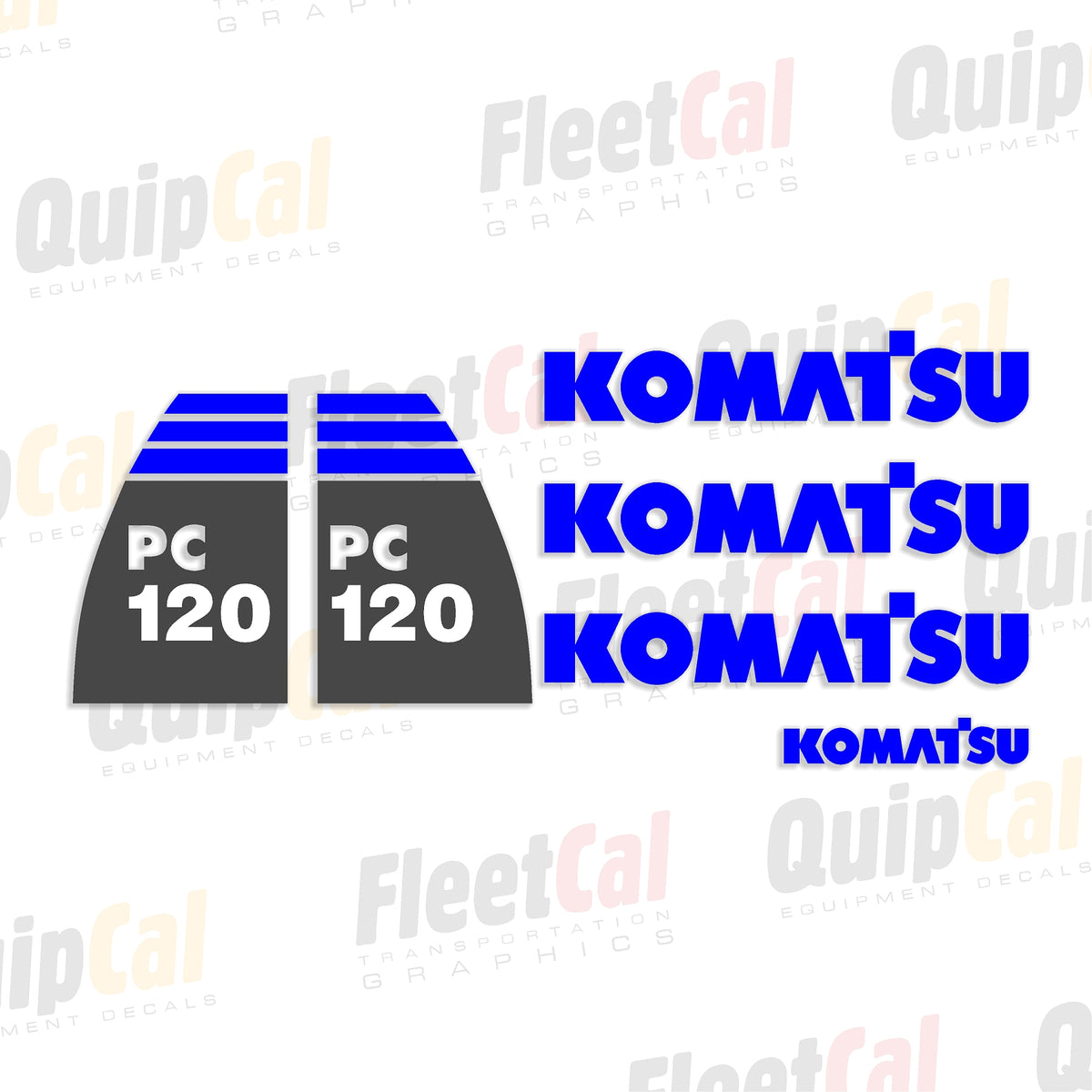 Komatsu Excavator Decals