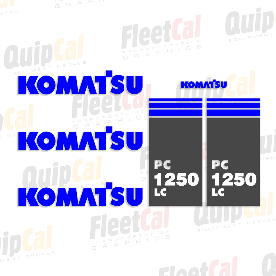 Komatsu Excavator Decals