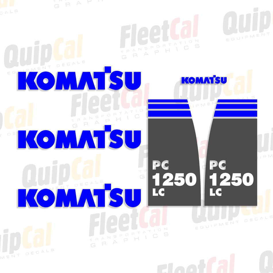 Komatsu Excavator Decals