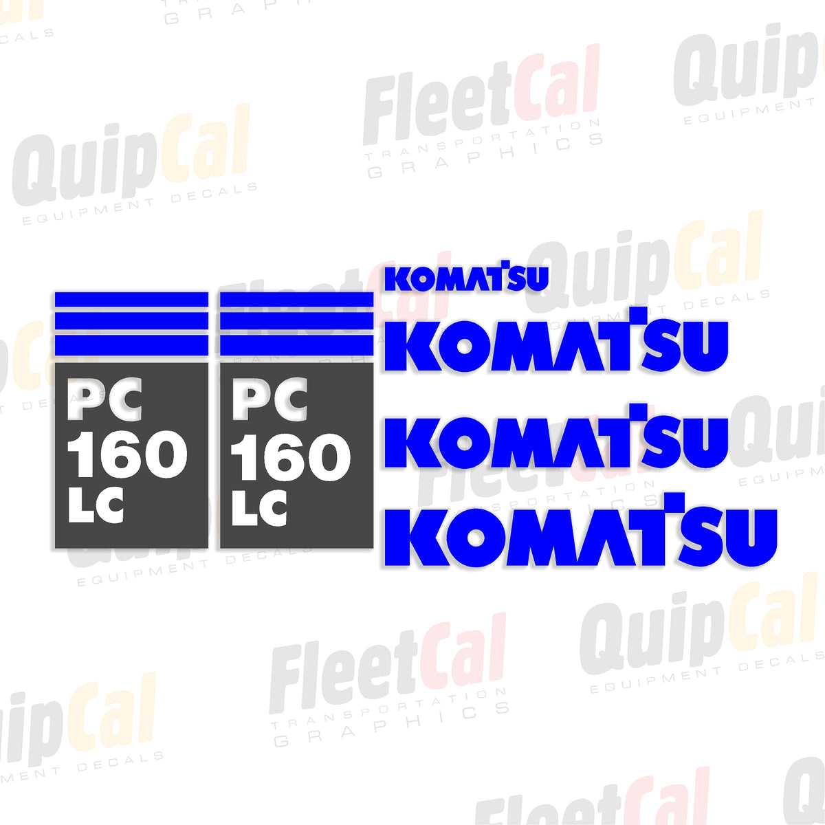 Komatsu Excavator Decals