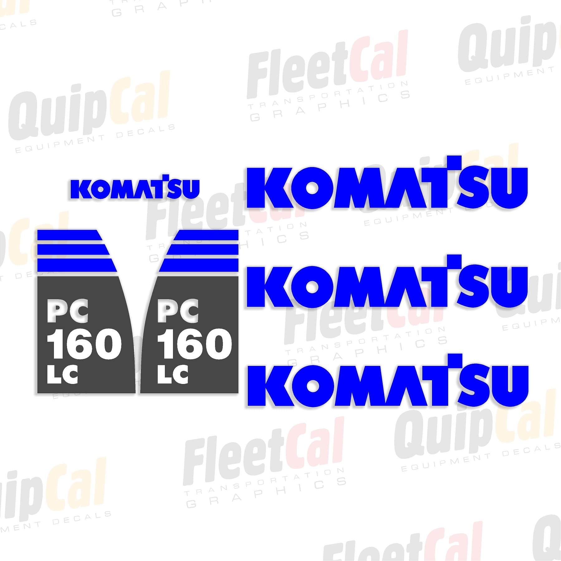 Komatsu Excavator Decals