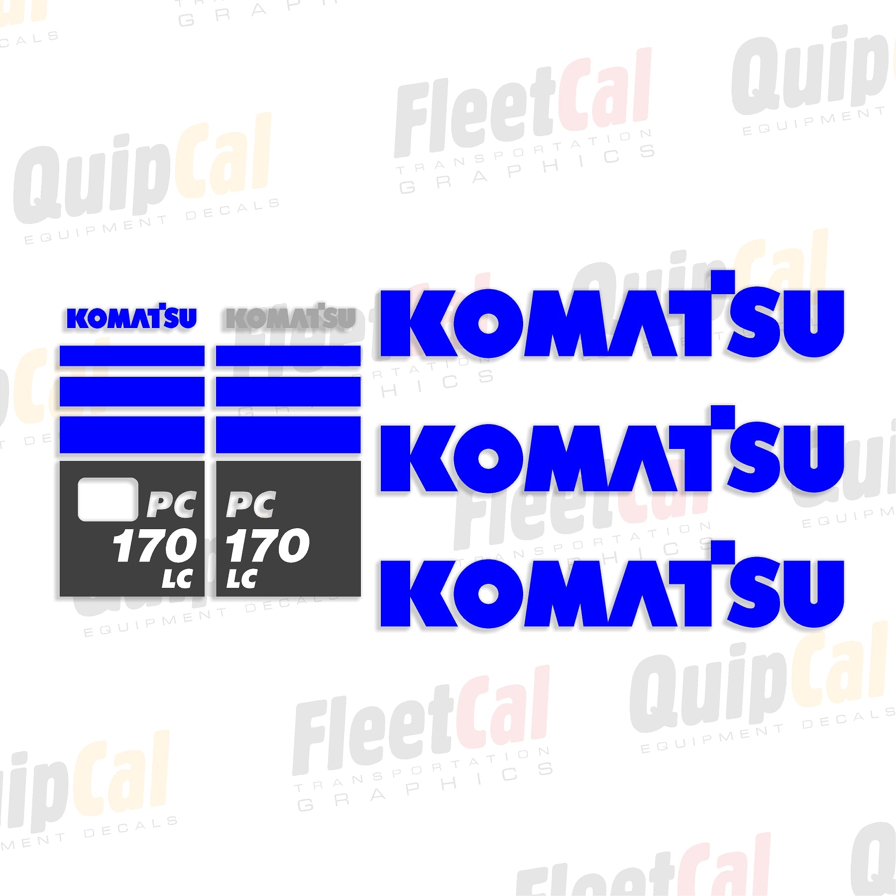 Komatsu Excavator Decals