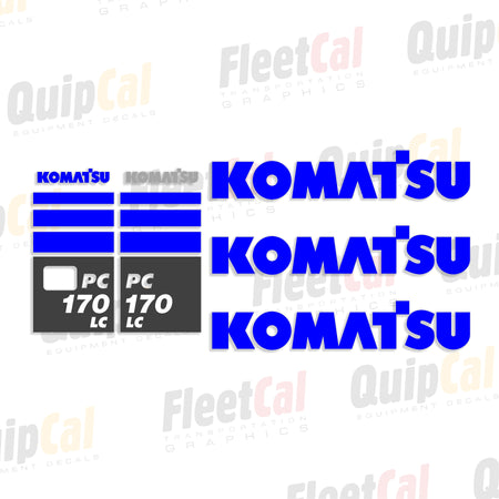 Komatsu Excavator Decals