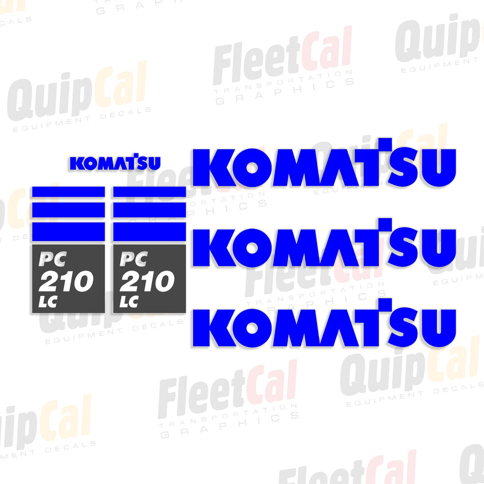 Komatsu Excavator Decals