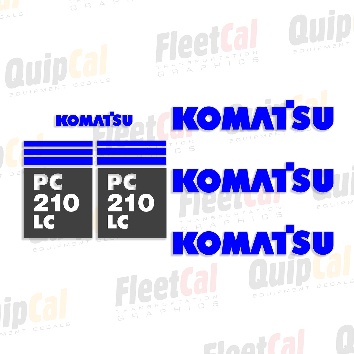 Komatsu Excavator Decals