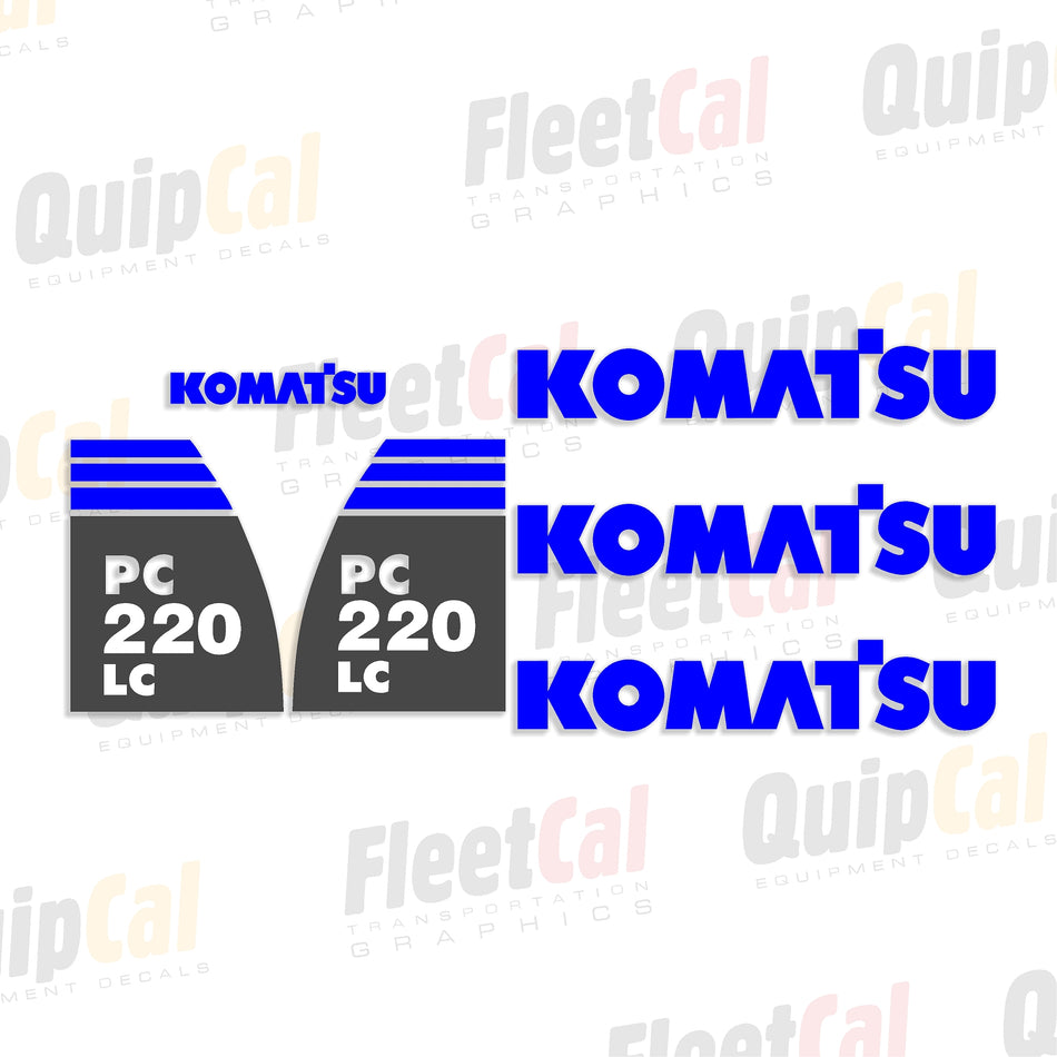 Komatsu Excavator Decals