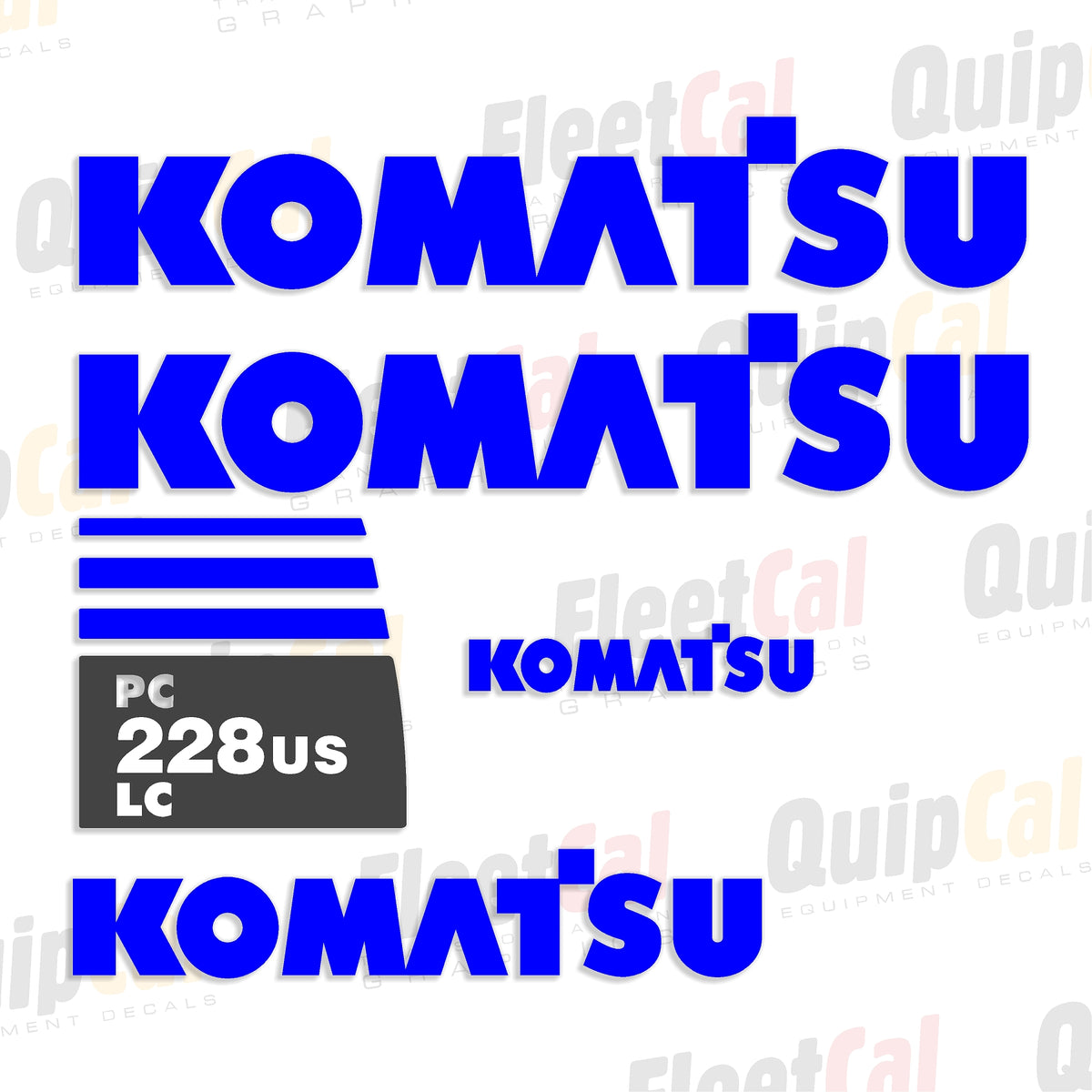 Komatsu Excavator Decals