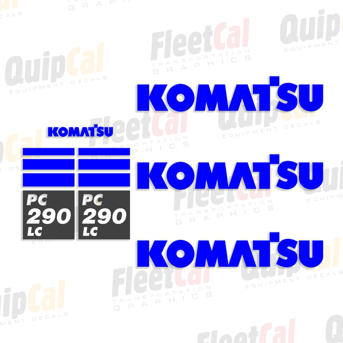 Komatsu Excavator Decals