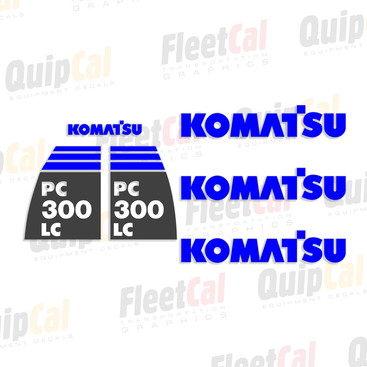 Komatsu Excavator Decals