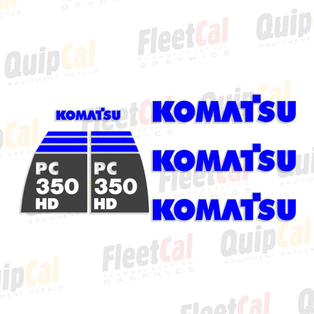 Komatsu Excavator Decals