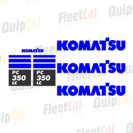 Komatsu Excavator Decals