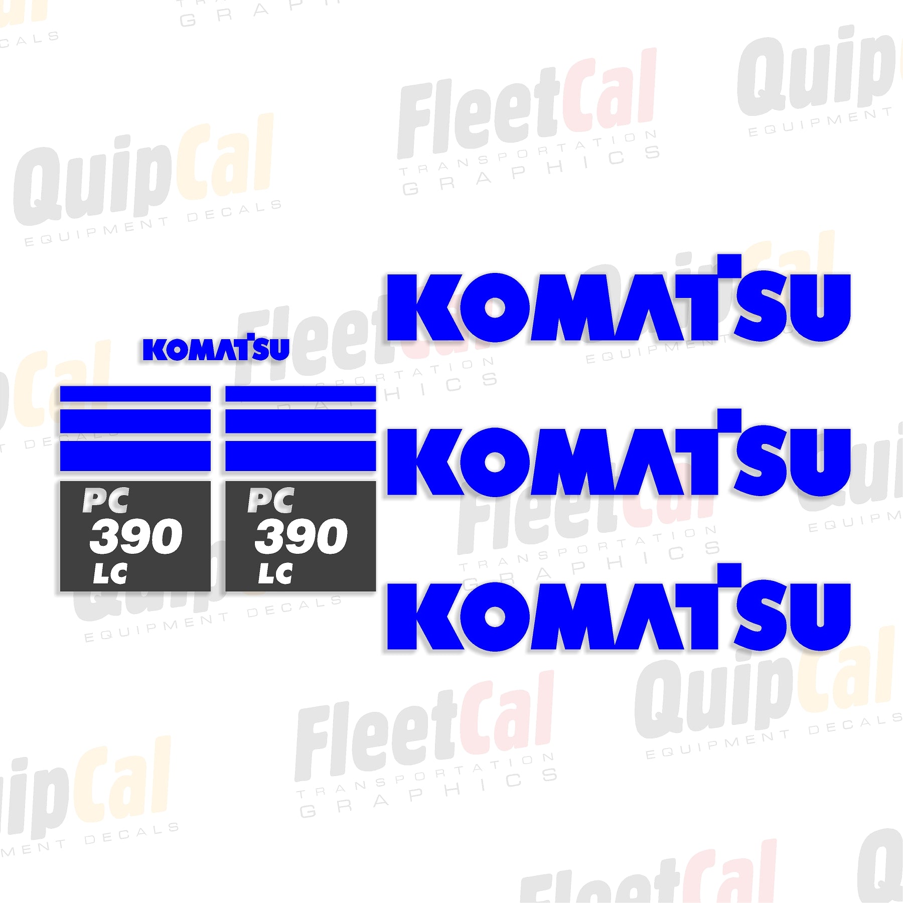 Komatsu Excavator Decals