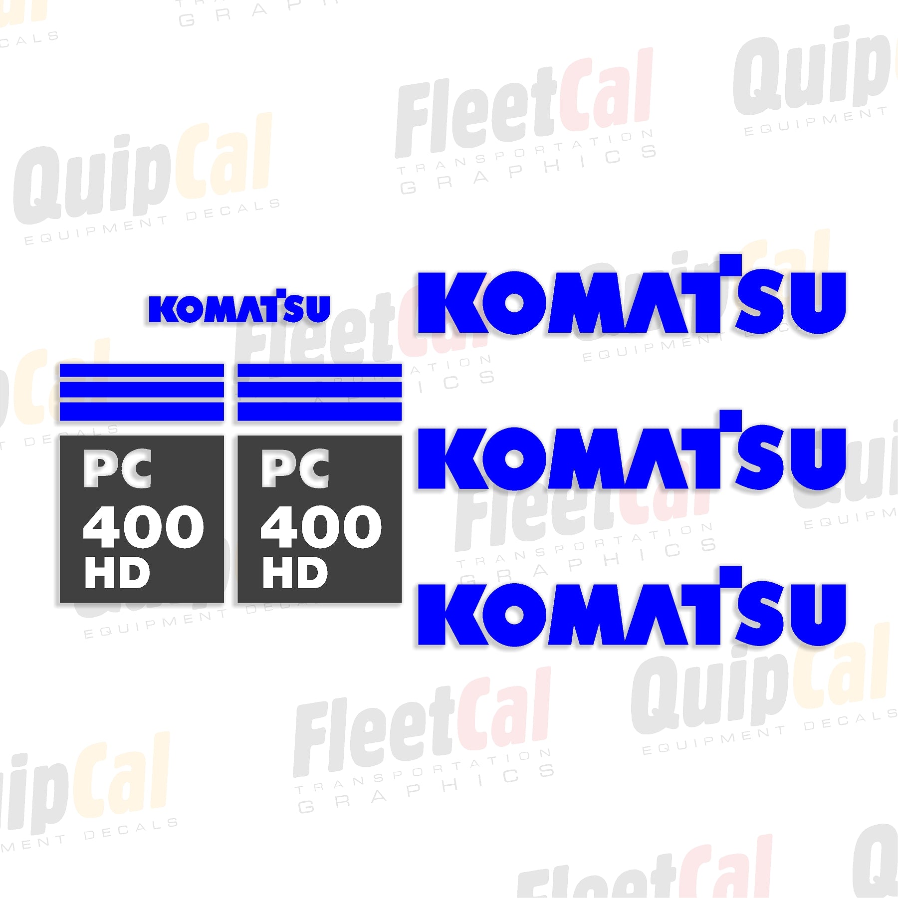 Komatsu Excavator Decals