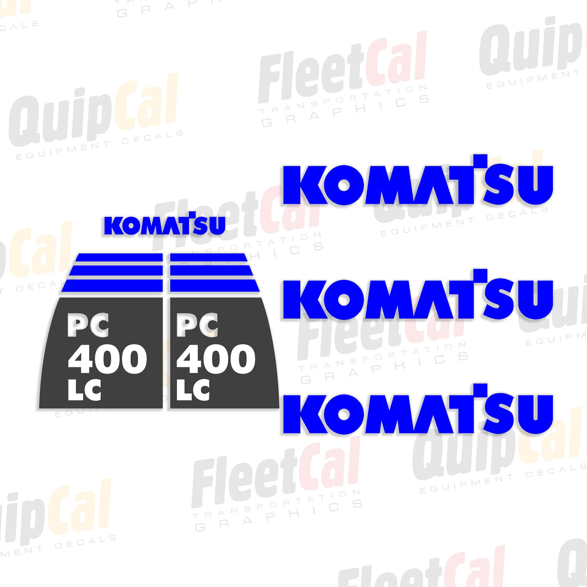 Komatsu Excavator Decals