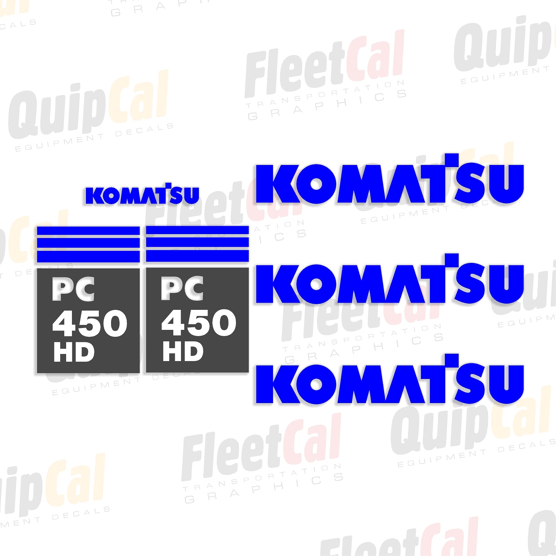 Komatsu Excavator Decals