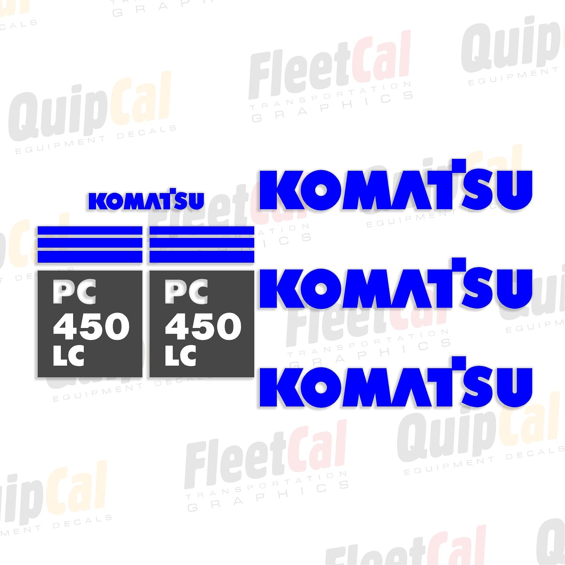 Komatsu Excavator Decals