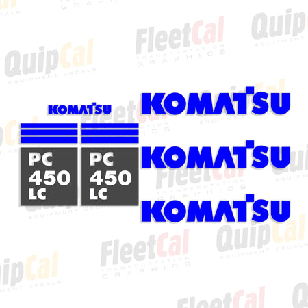 Komatsu Excavator Decals