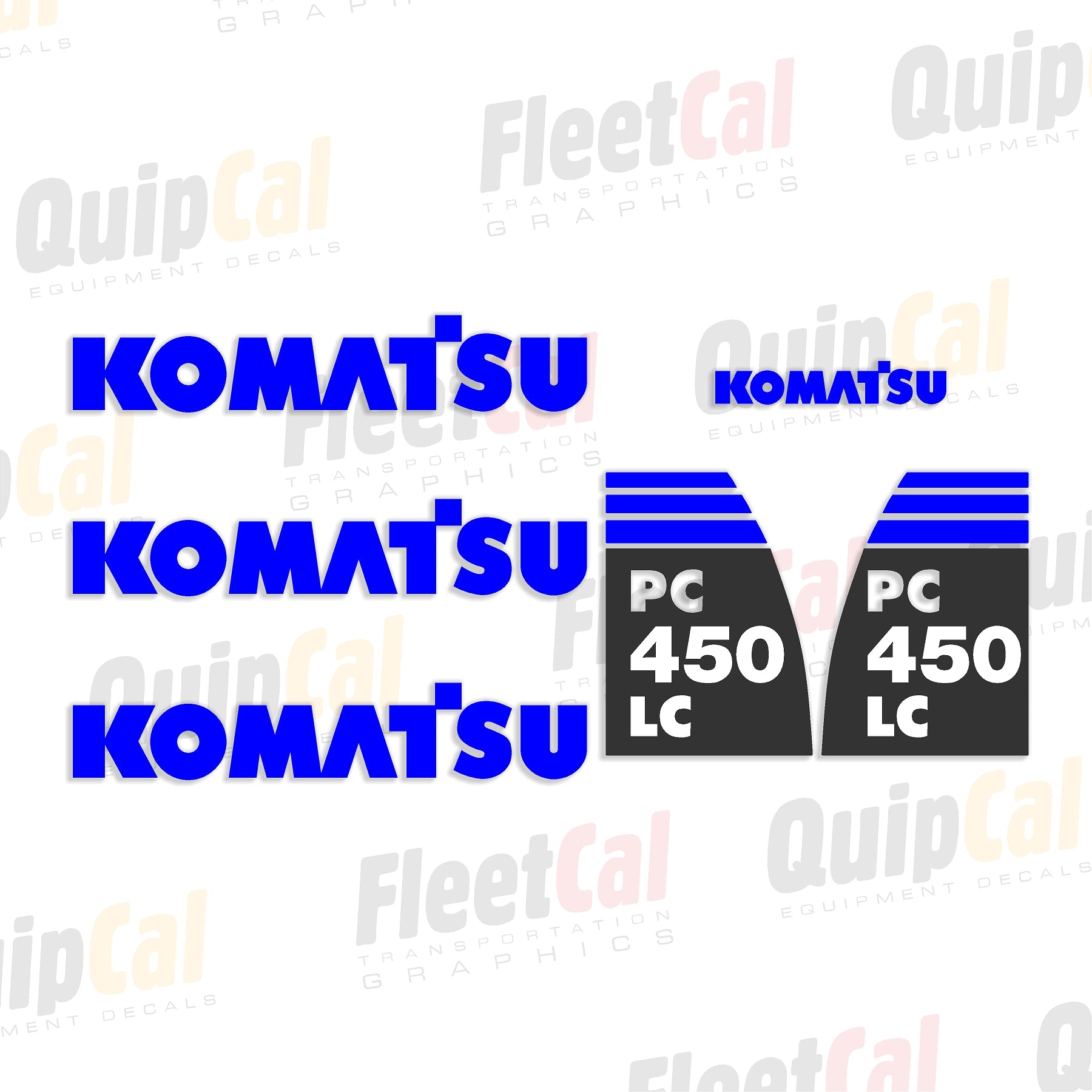 Komatsu Excavator Decals