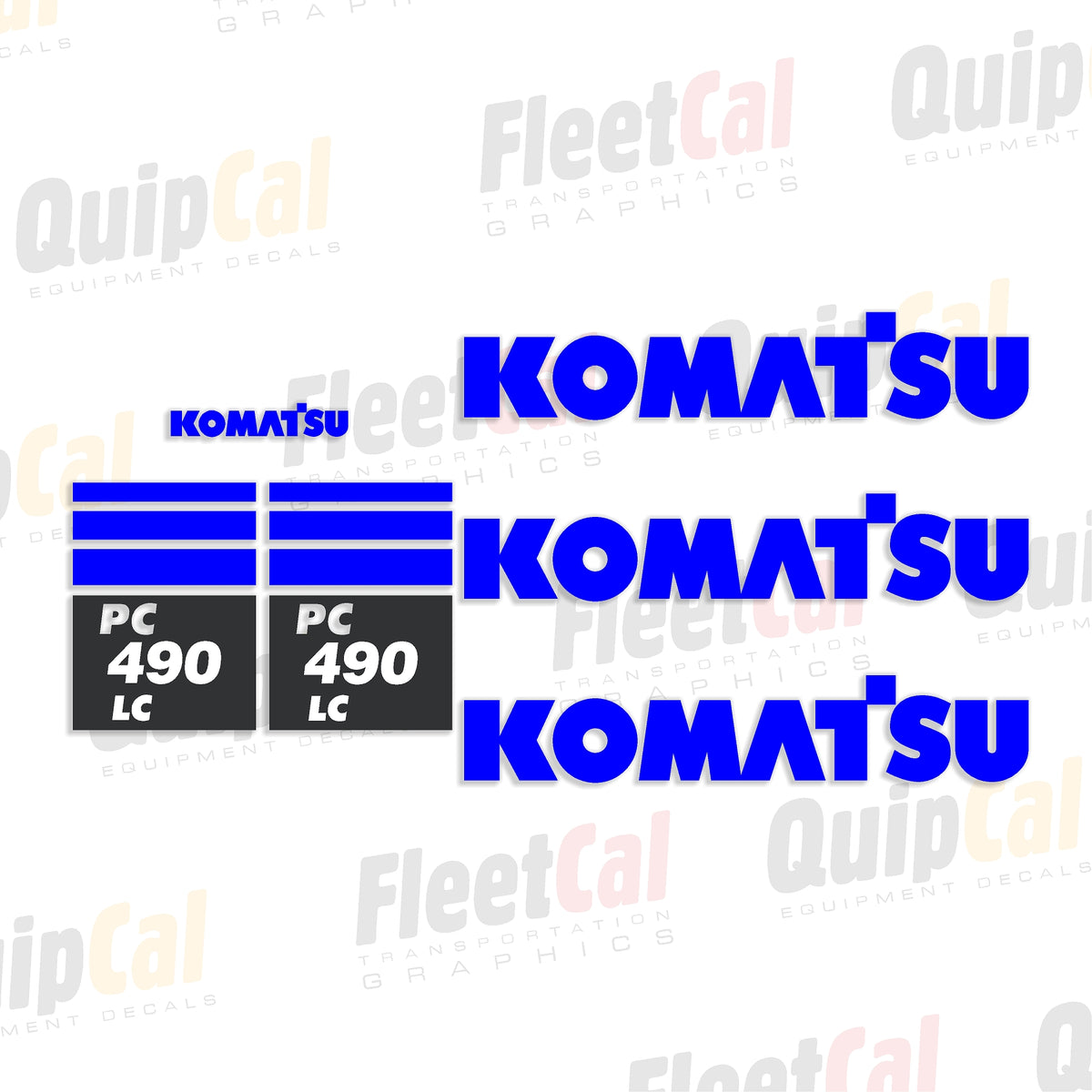 Komatsu Excavator Decals