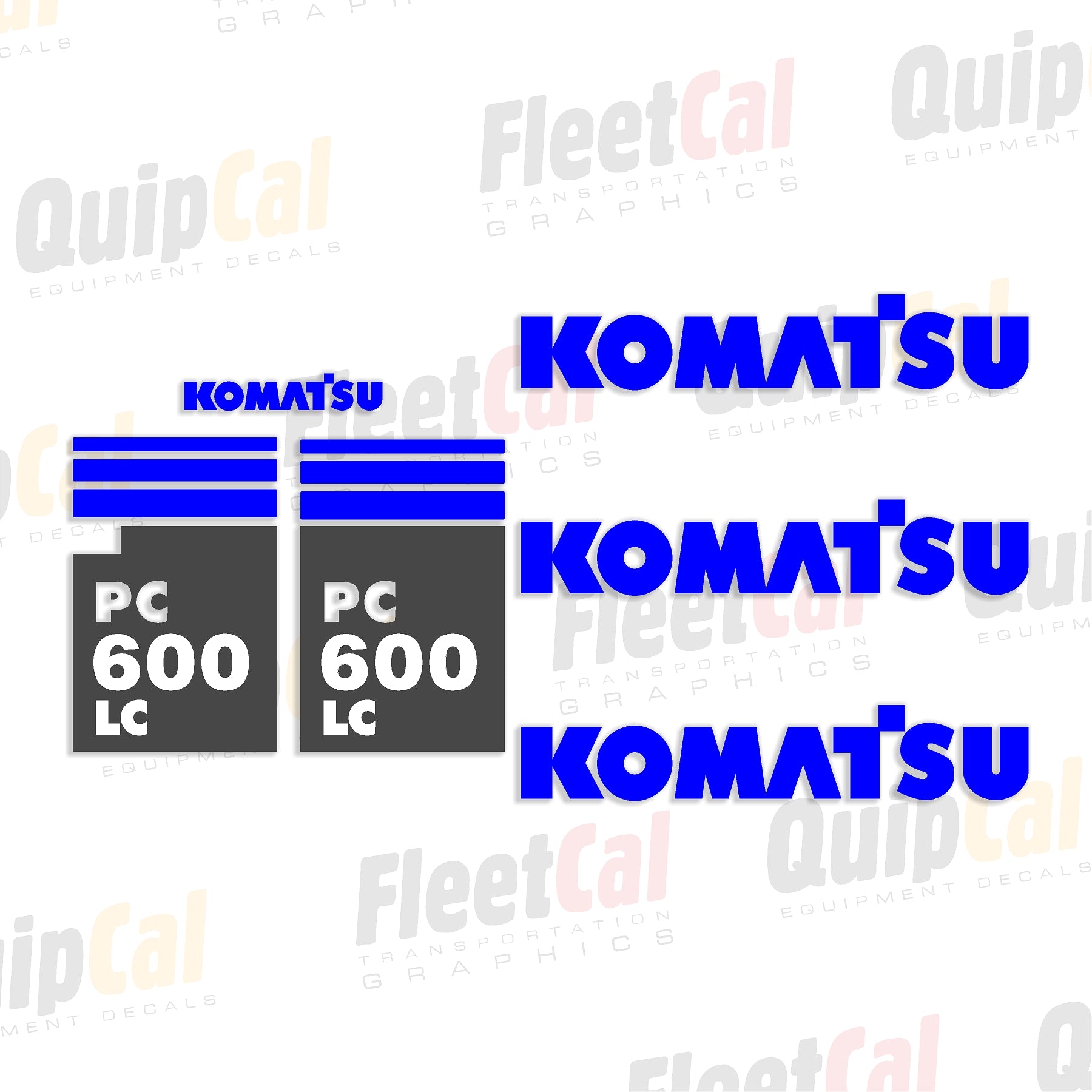 Komatsu Excavator Decals