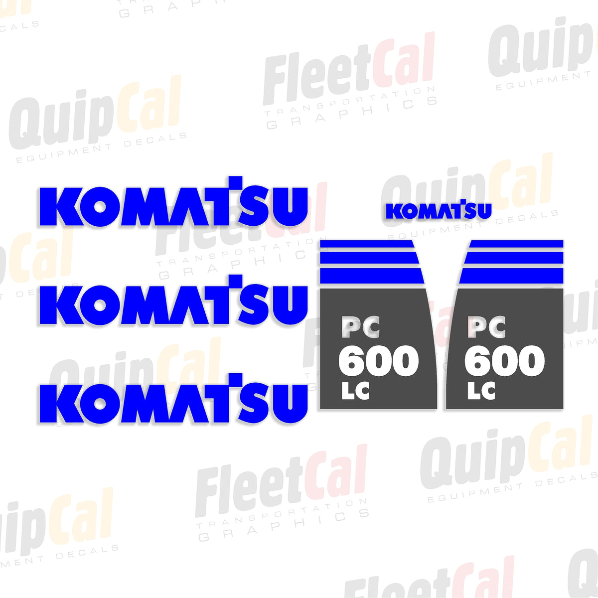 Komatsu Excavator Decals