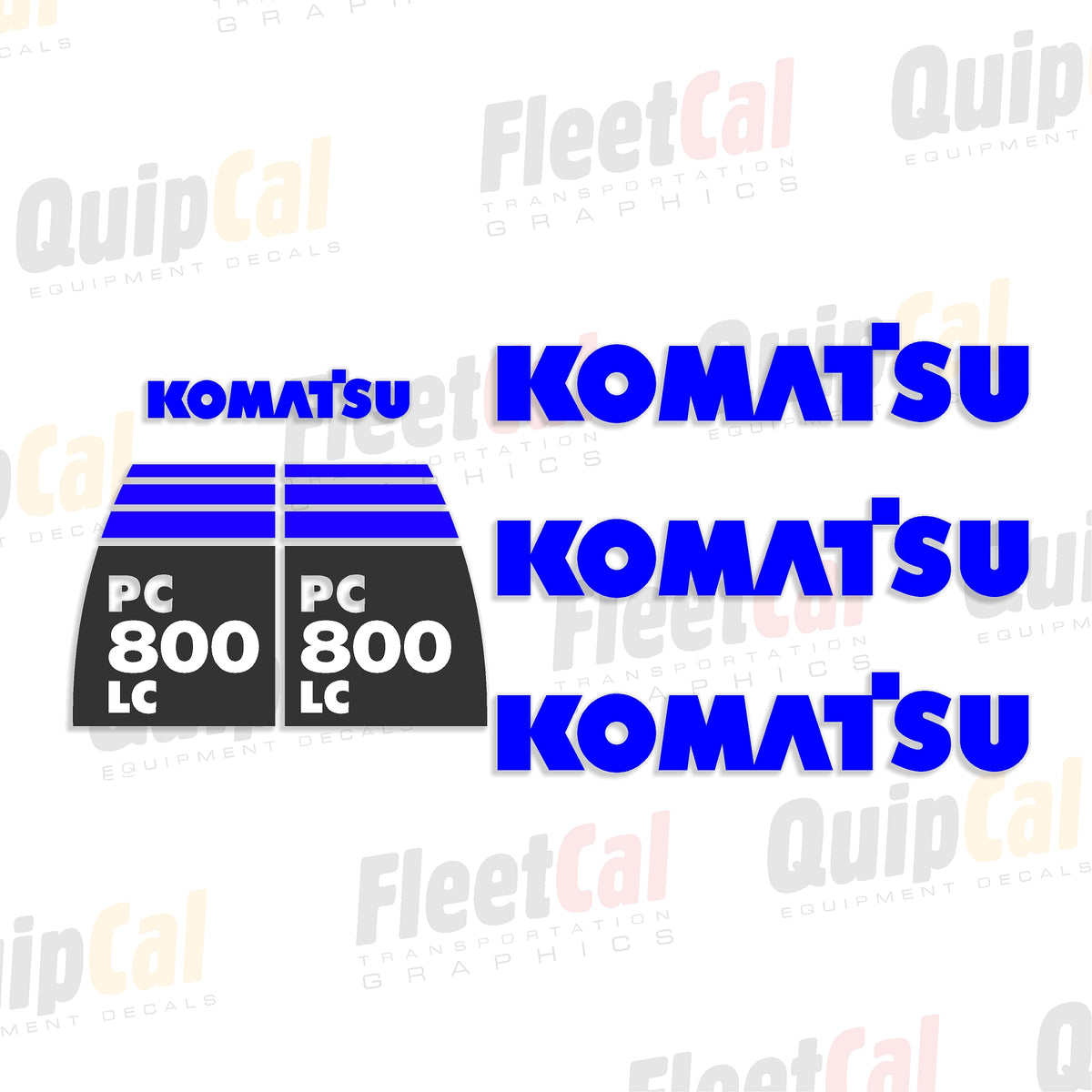 Komatsu Excavator Decals