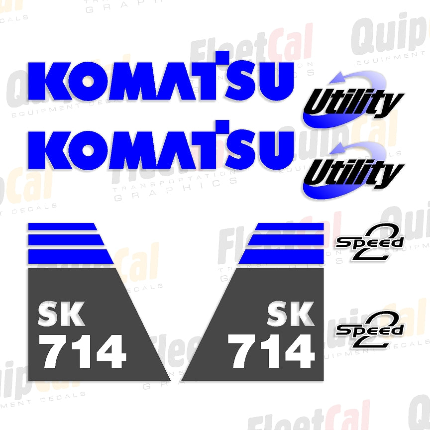 Komatsu Skid Loader Decals