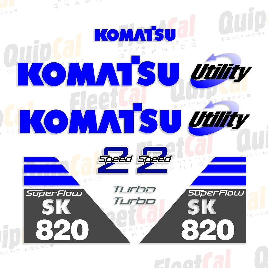 Komatsu Skid Loader Decals