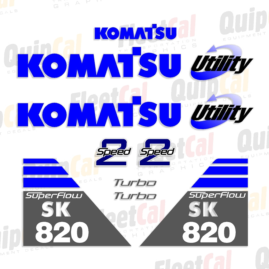 Komatsu Skid Loader Decals