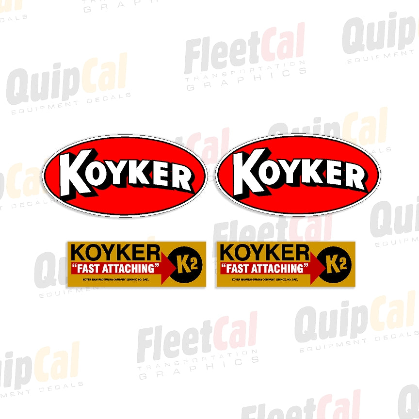 Koyker Front Loader Decals